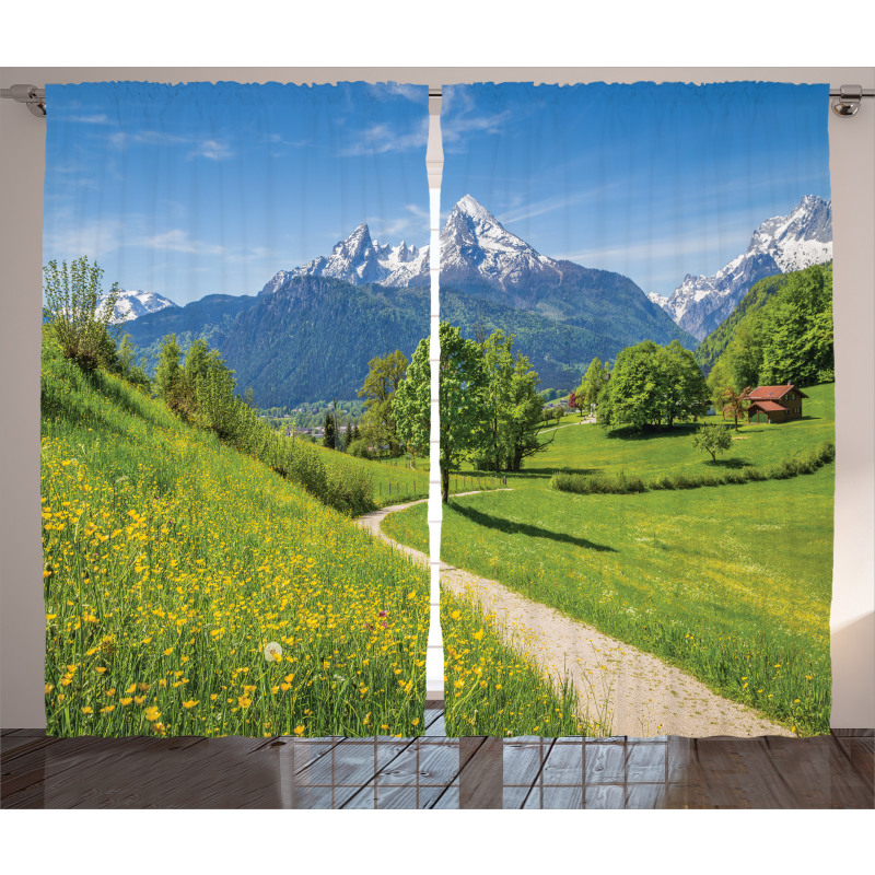 Wild Flowers in Alps Curtain
