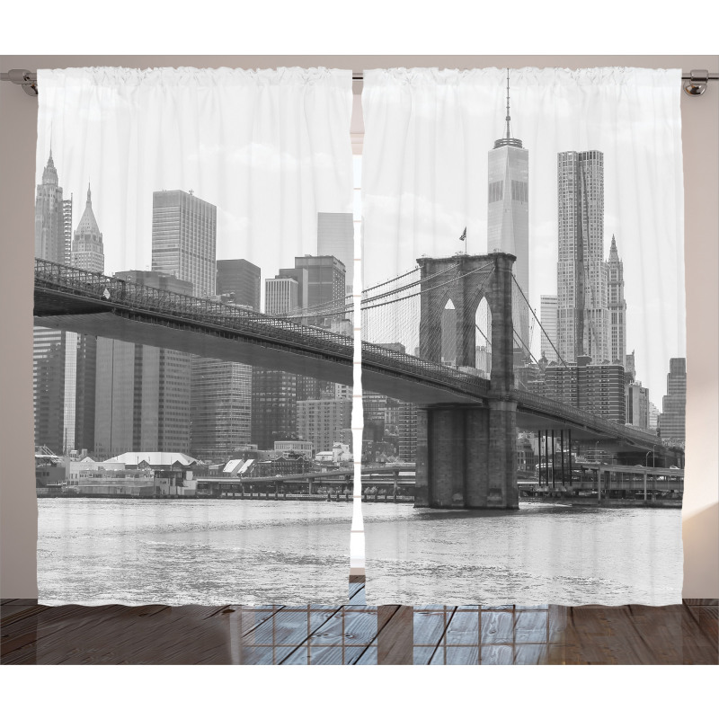 Brooklyn Bridge USA Curtain