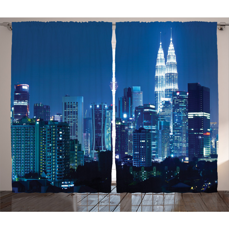 Kuala Lumpur Skyline Curtain