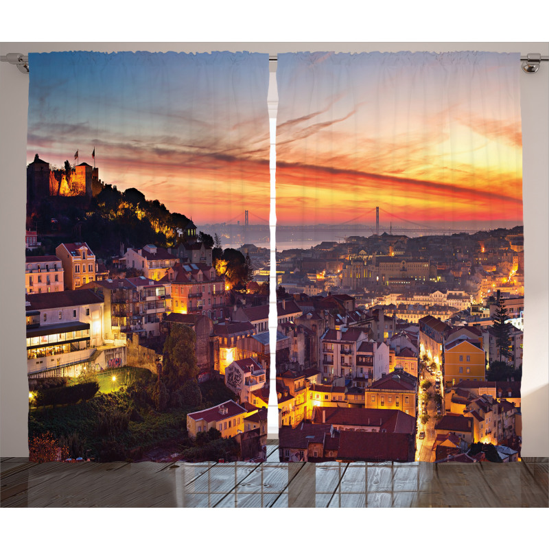 Cityscape of Lisbon Curtain