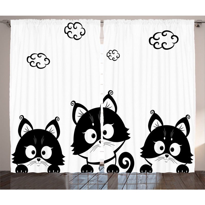 3 Kittens Curtain