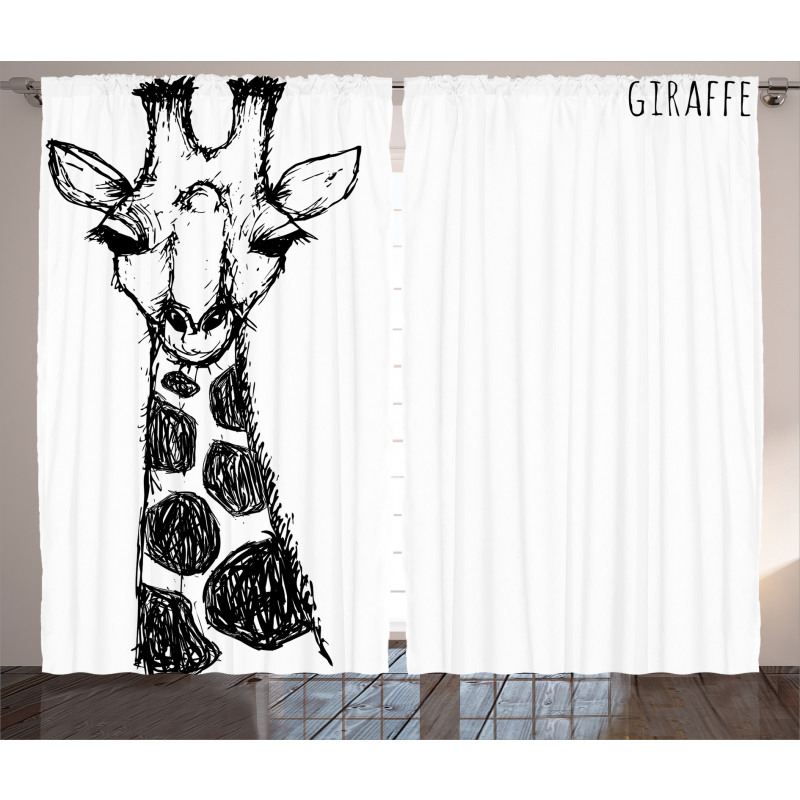 Safari Giraffe Curtain