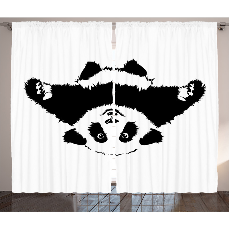 Panda Wants to Hug Curtain