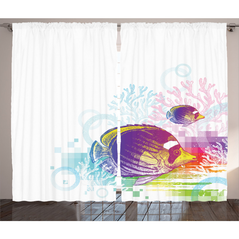 Fish Sea Theme Curtain