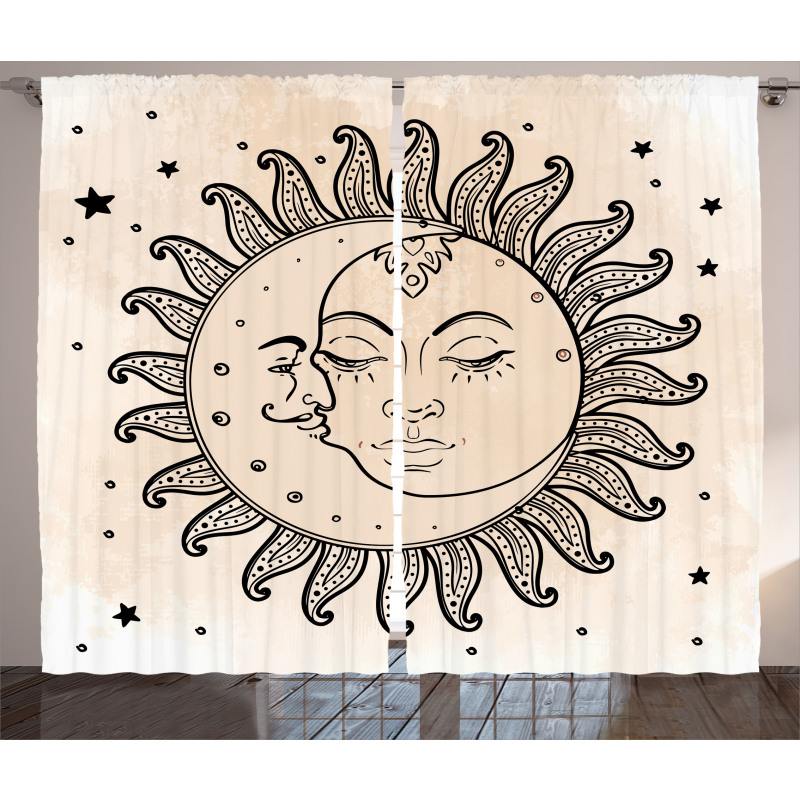 Sun and Moon Mystical Curtain
