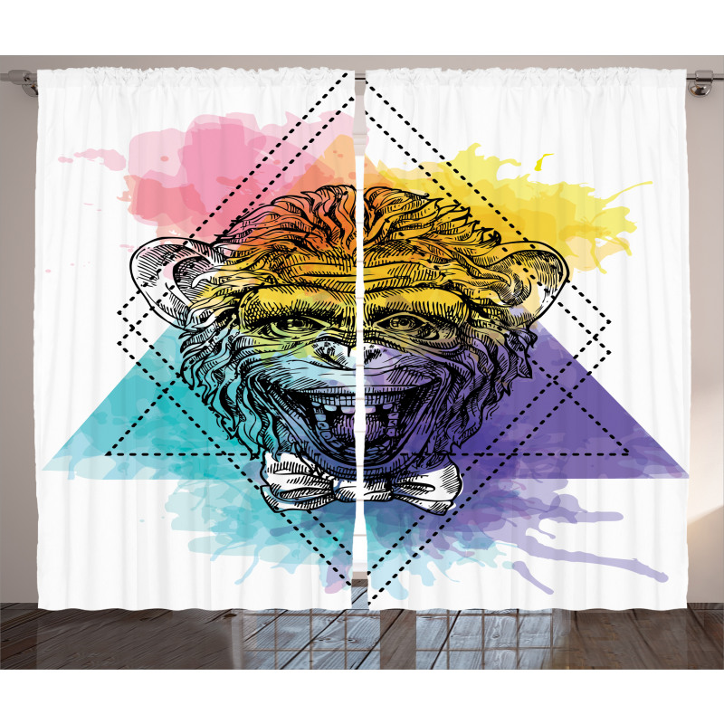 Funny Geometric Curtain