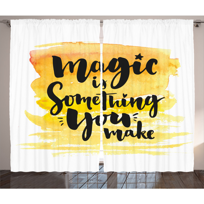 Motivating Words Curtain