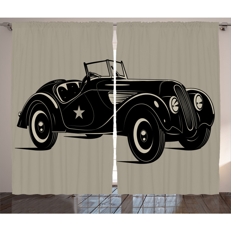 Classic Italian Car Curtain