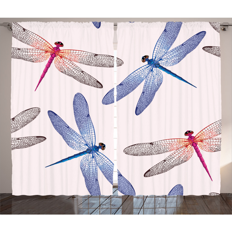 Dragonfly Wings Art Curtain