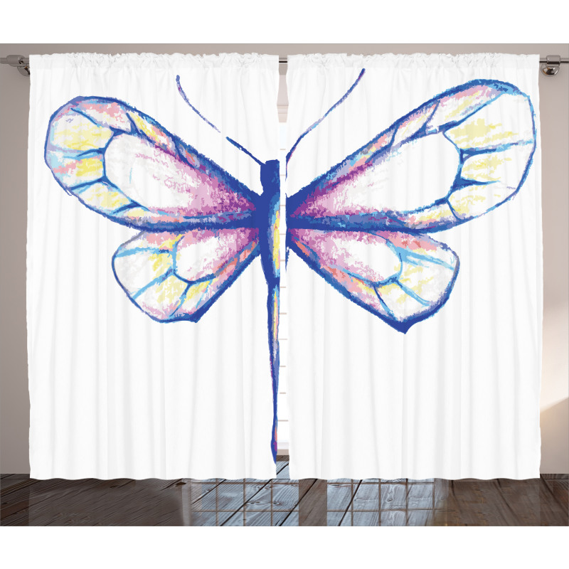 Butterfly Design Art Curtain