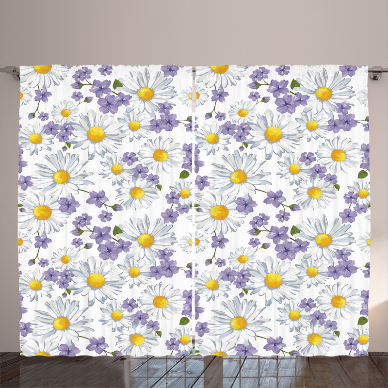 Blossoming Wild Flowers Curtain