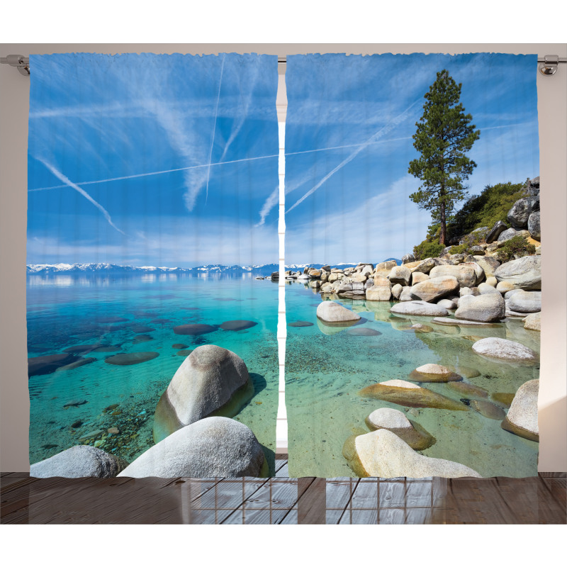Coastal Tropical Tahoe Curtain