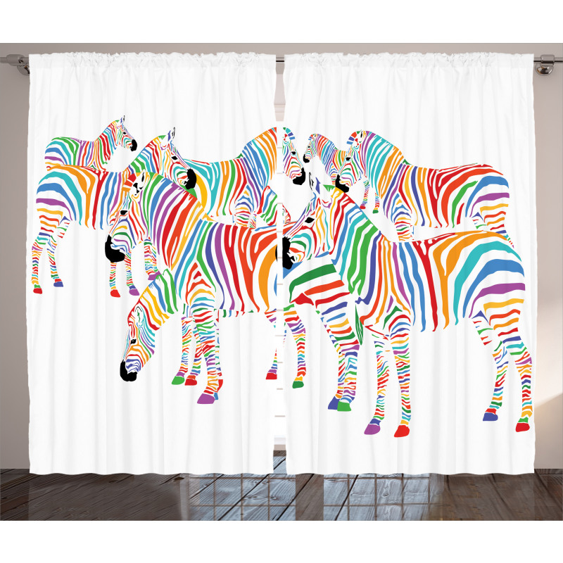 Colorful Animals Curtain
