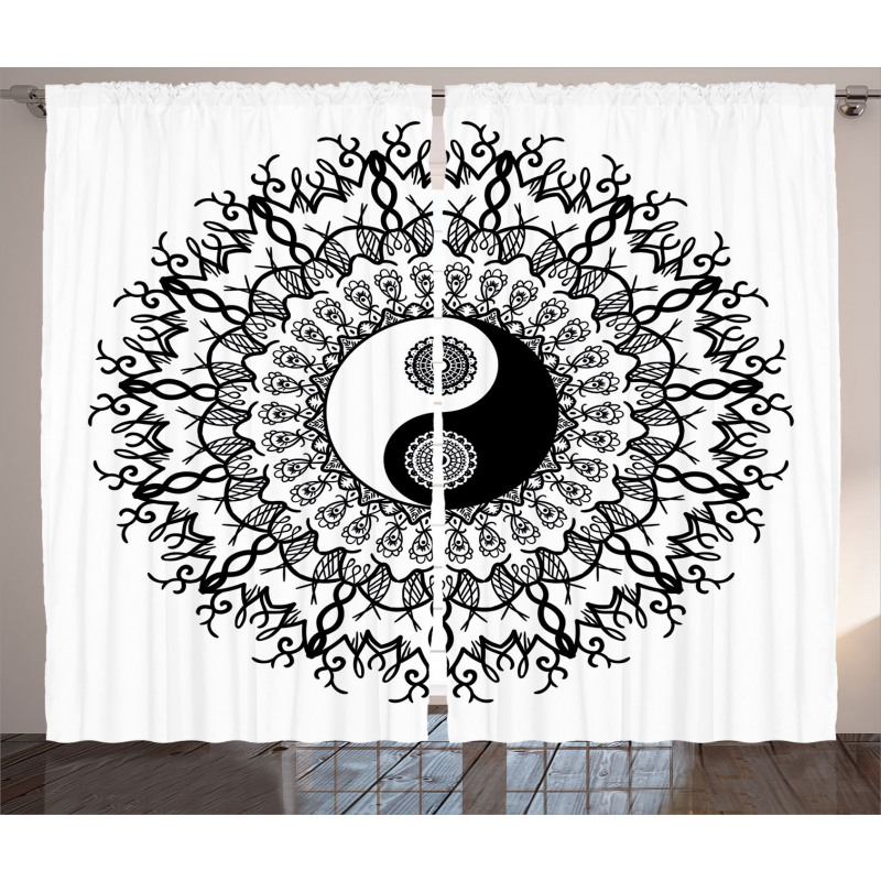 Mandala Vintage Boho Curtain