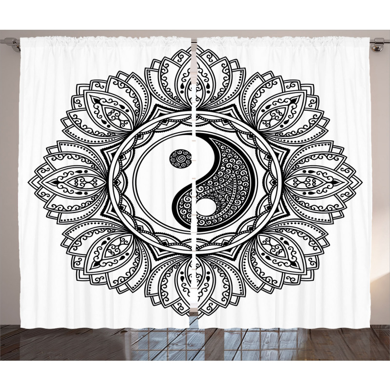 Floral Yoga Curtain
