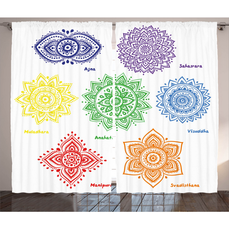 Colorful Chakra Curtain