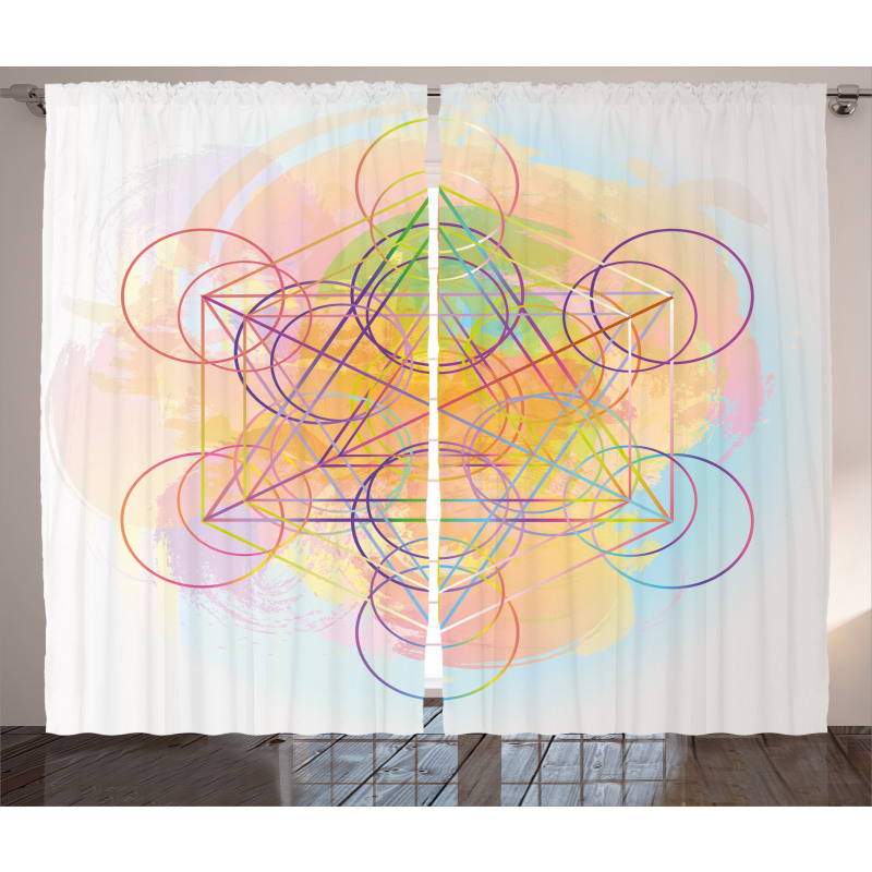 Psychedelic Flower Curtain