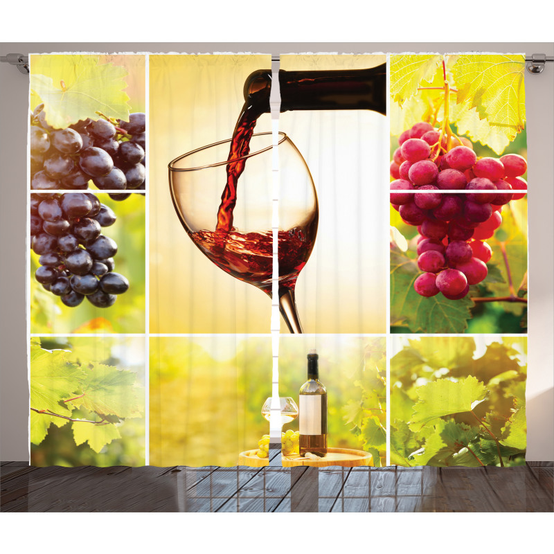 Vineyard Grape Harvest Curtain