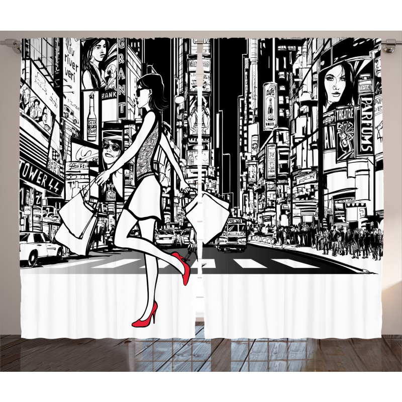 Shopper Girl NYC Curtain