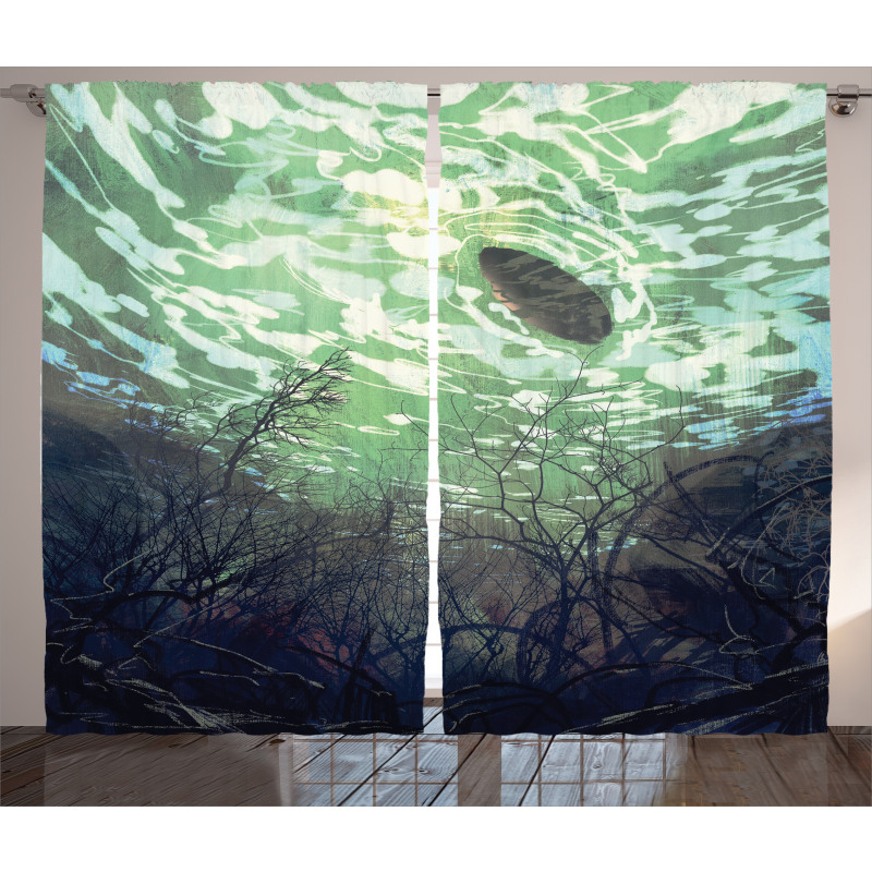 Underwater World Art Curtain