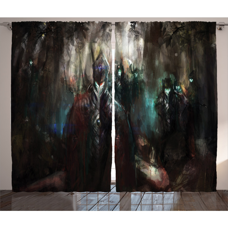 Dark Forest Robots Curtain