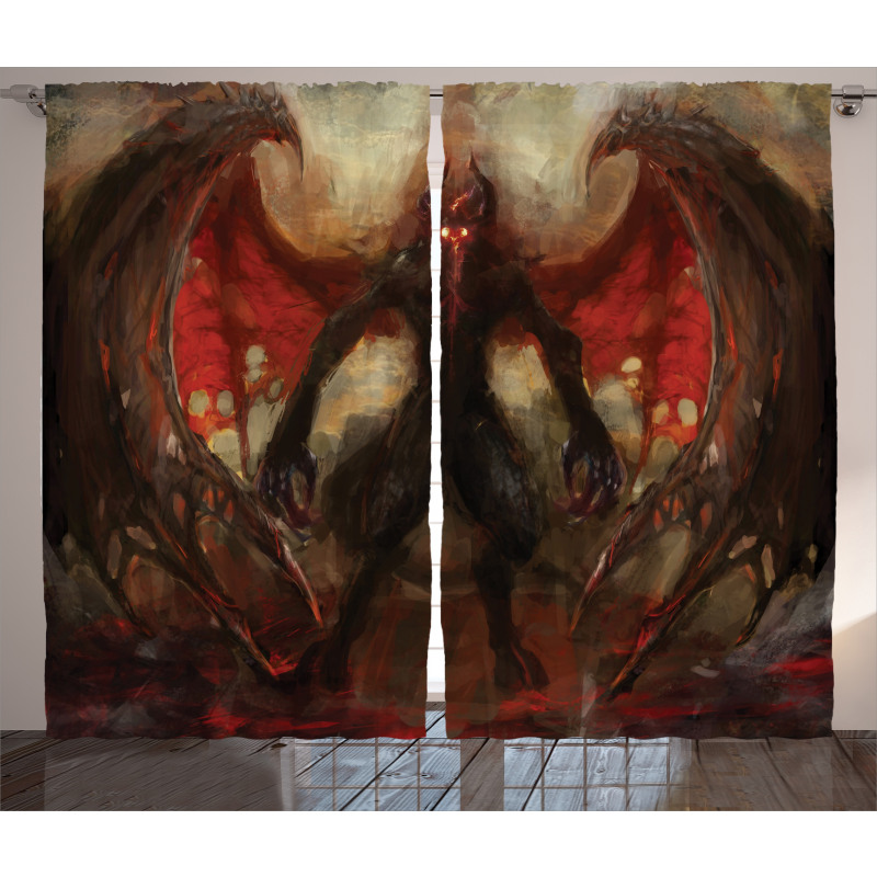 Devil Wings Flame Curtain