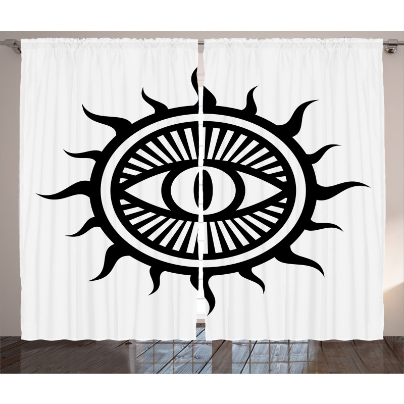Occult Eye in Sun Curtain