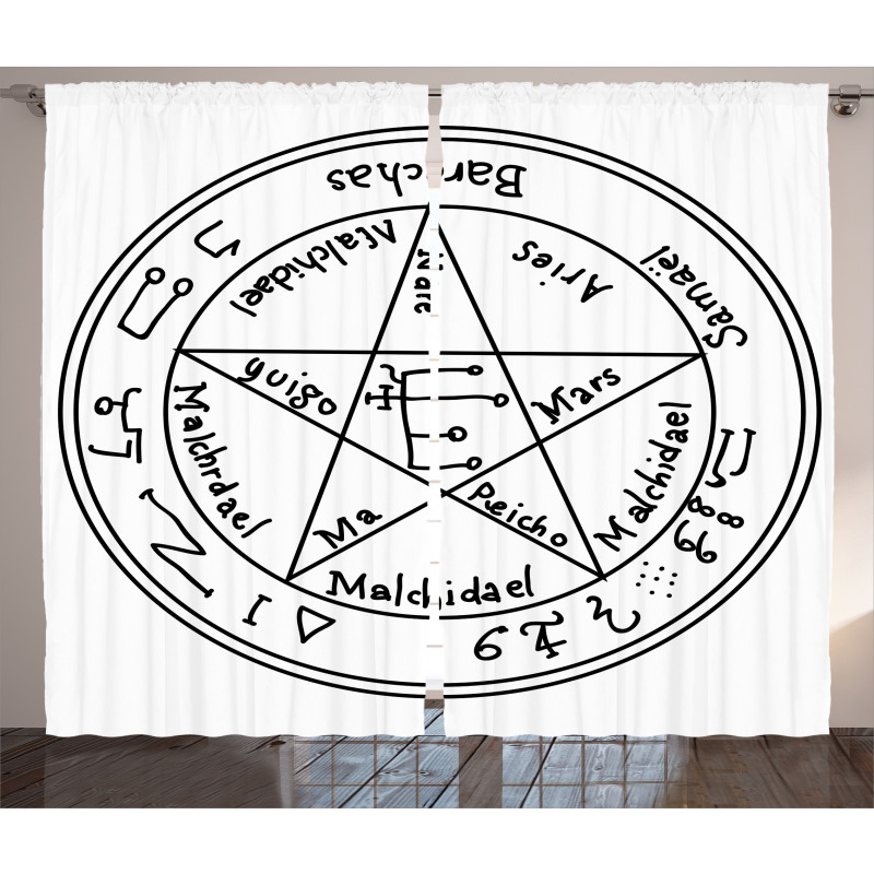 Occult Artwork Curtain