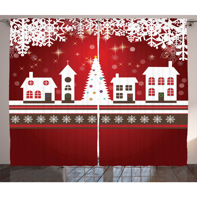 Winter Theme Tree Curtain