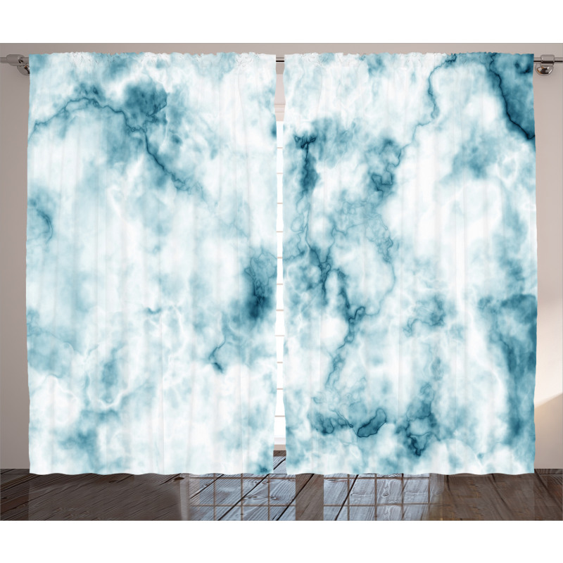 Grunge Marble Effect Curtain