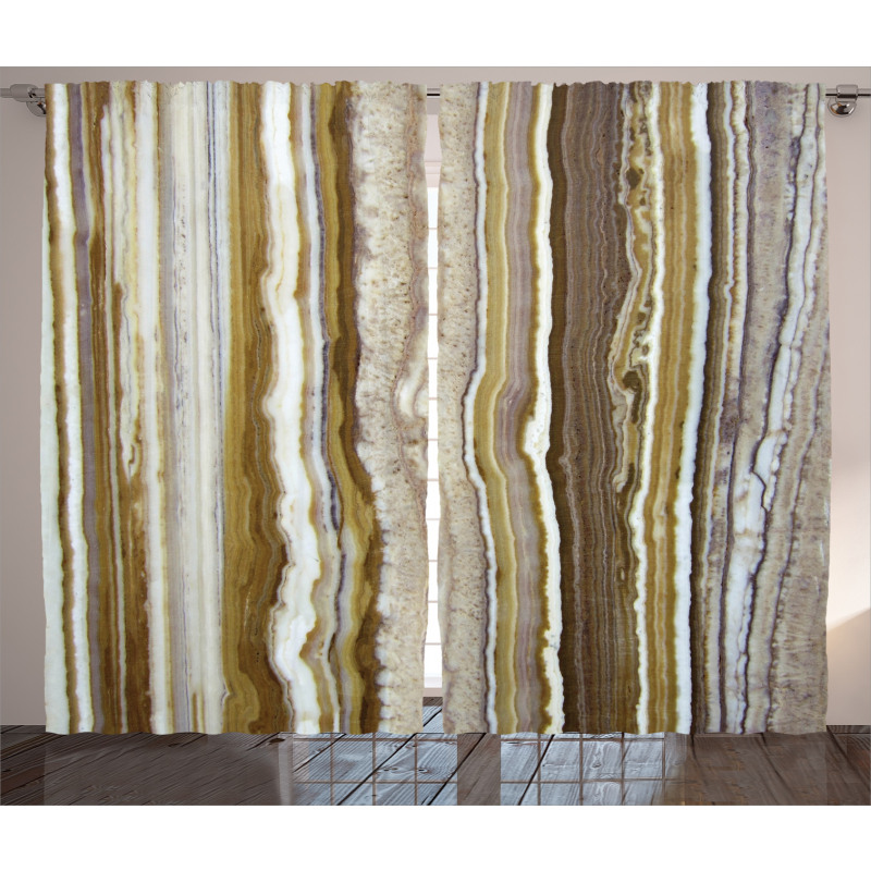 Marble Rock Patterns Curtain