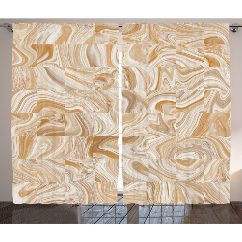 Vintage Marble Effect Curtain