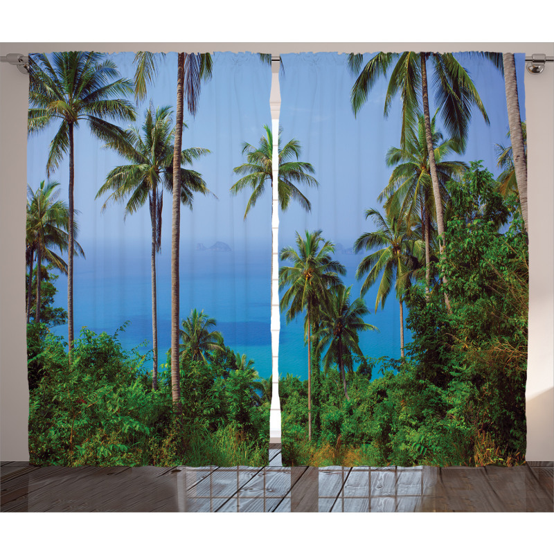 Ocean Jungle Beauty Curtain