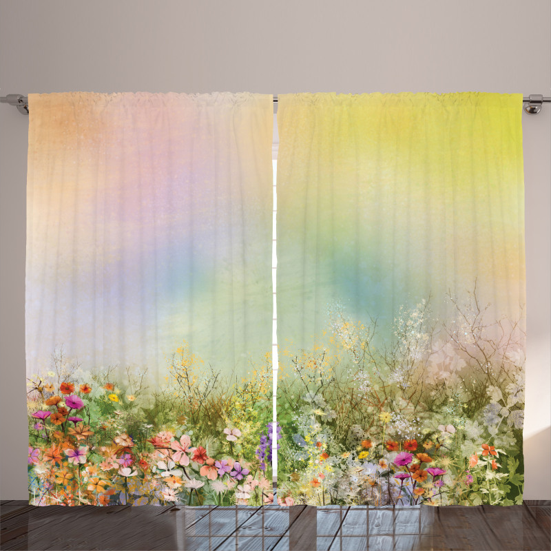 Spring Flower Nature Curtain