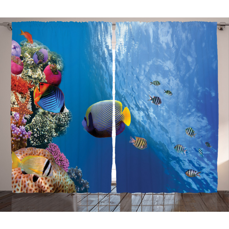Underwater Fish Sea Curtain
