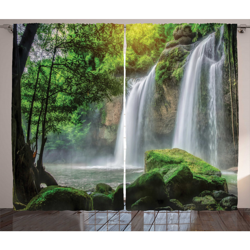 Waterfall Nature Exotic Curtain