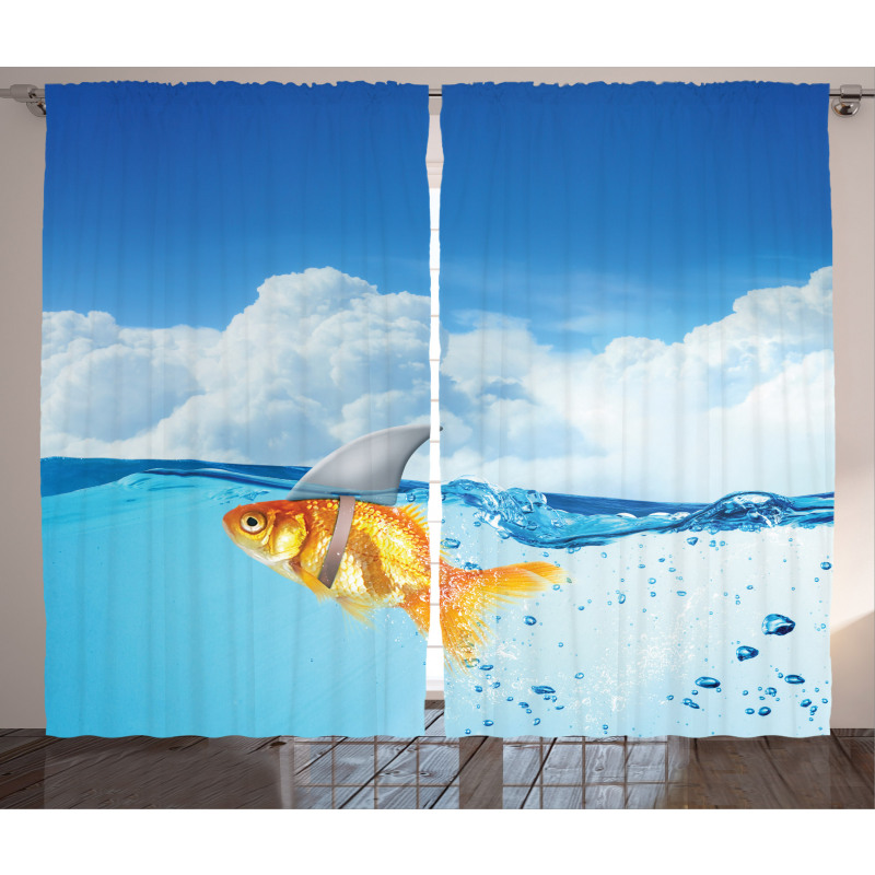 Goldfish with Shark Fin Curtain