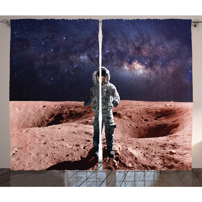 Spacewalk on Mars Outer Curtain