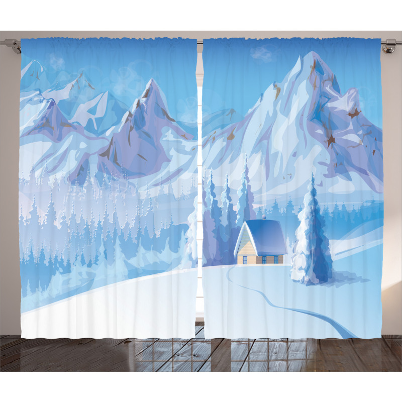 Little House Mountains Curtain