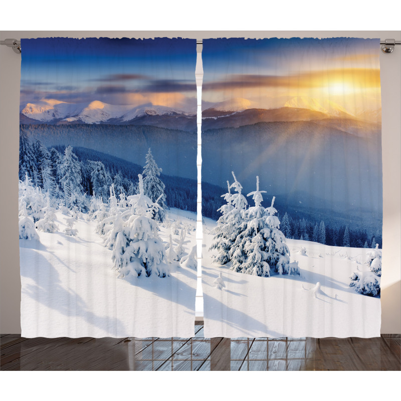 Tops Dramatic Sky Alpine Curtain