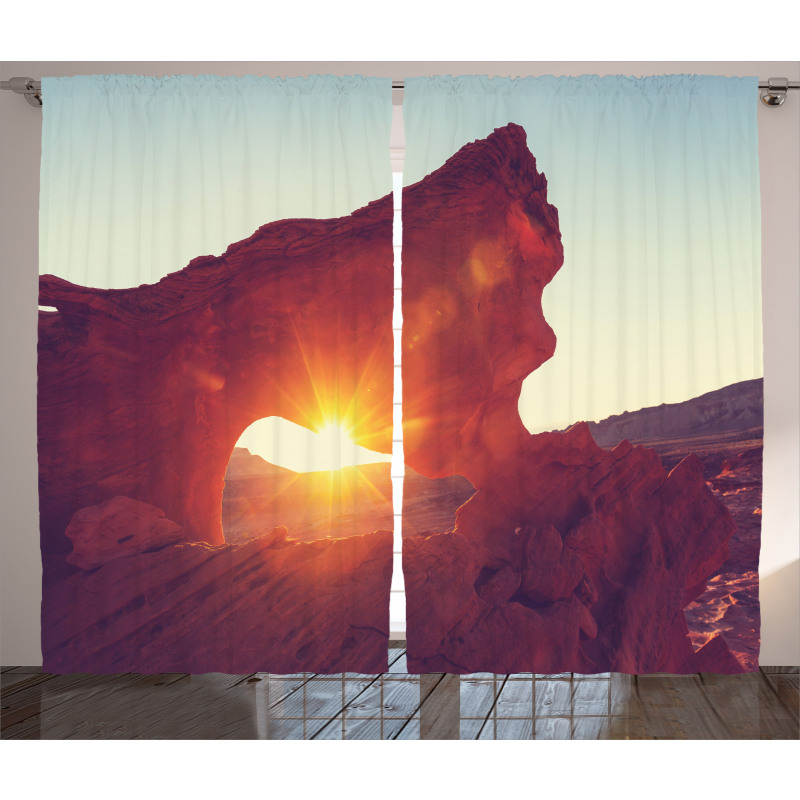Sunrise American Desert Curtain