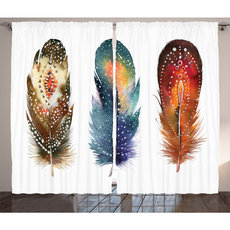 Feather Tribal Curtain