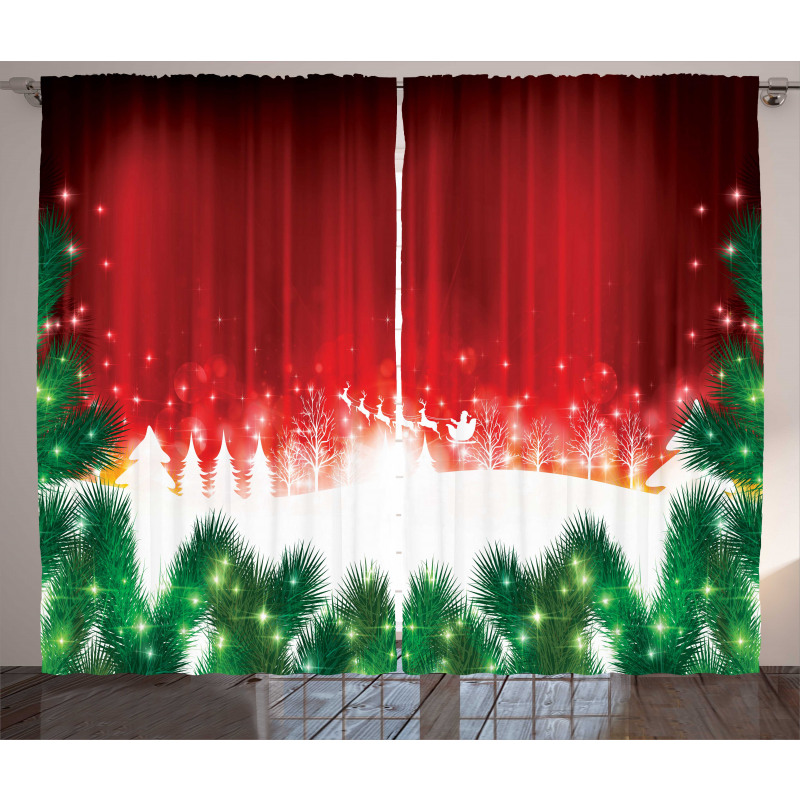 Xmas Theme Curtain