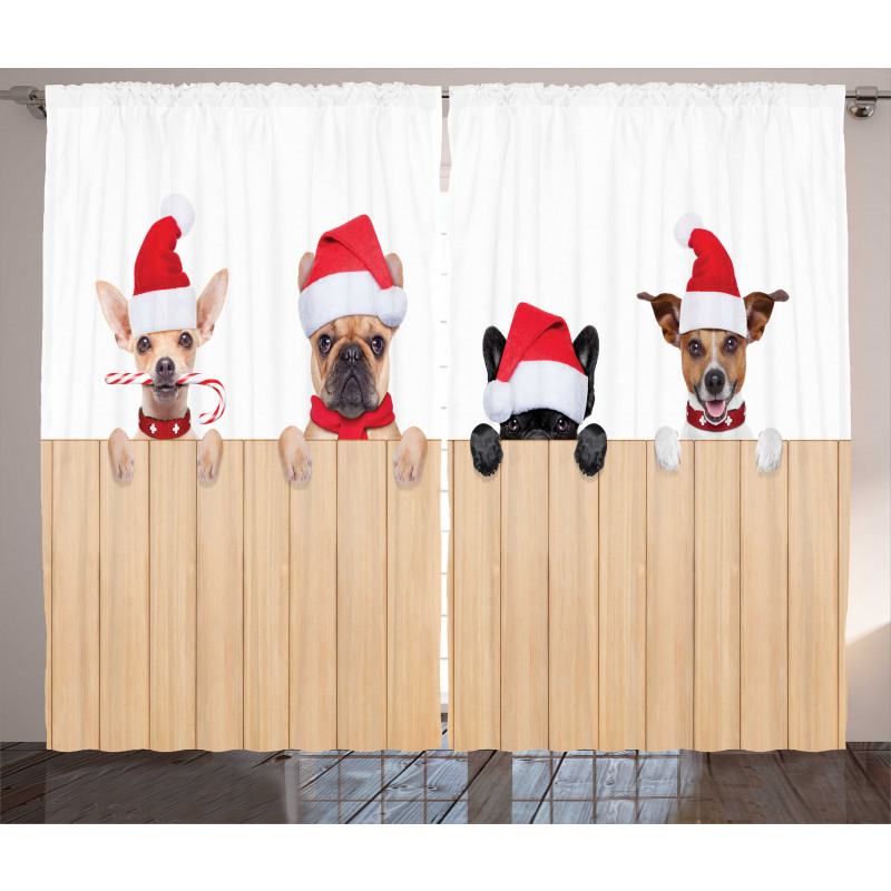 Wooden Fences Humor Curtain