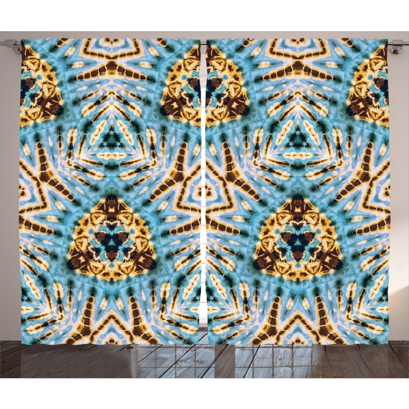 Abstract Tribal Patterns Curtain