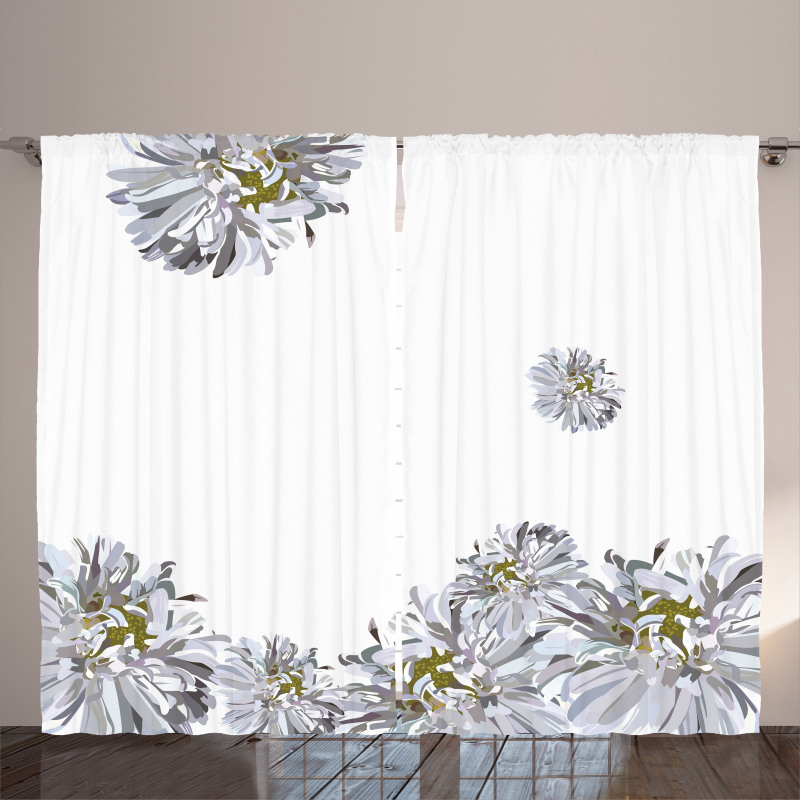 Chamomiles Springtime Curtain
