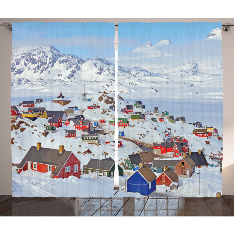 Frozen Winter Design Curtain