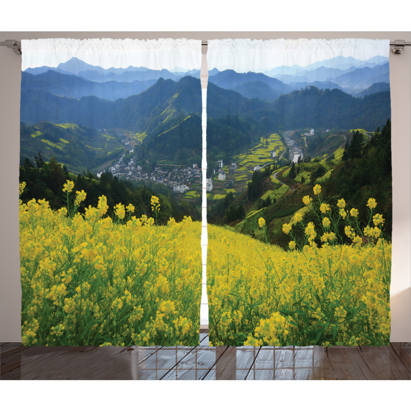 Flower Mountains Curtain