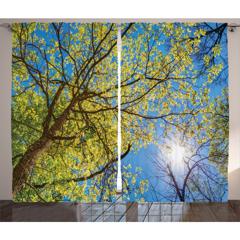 Pastoral Tree Branch Curtain