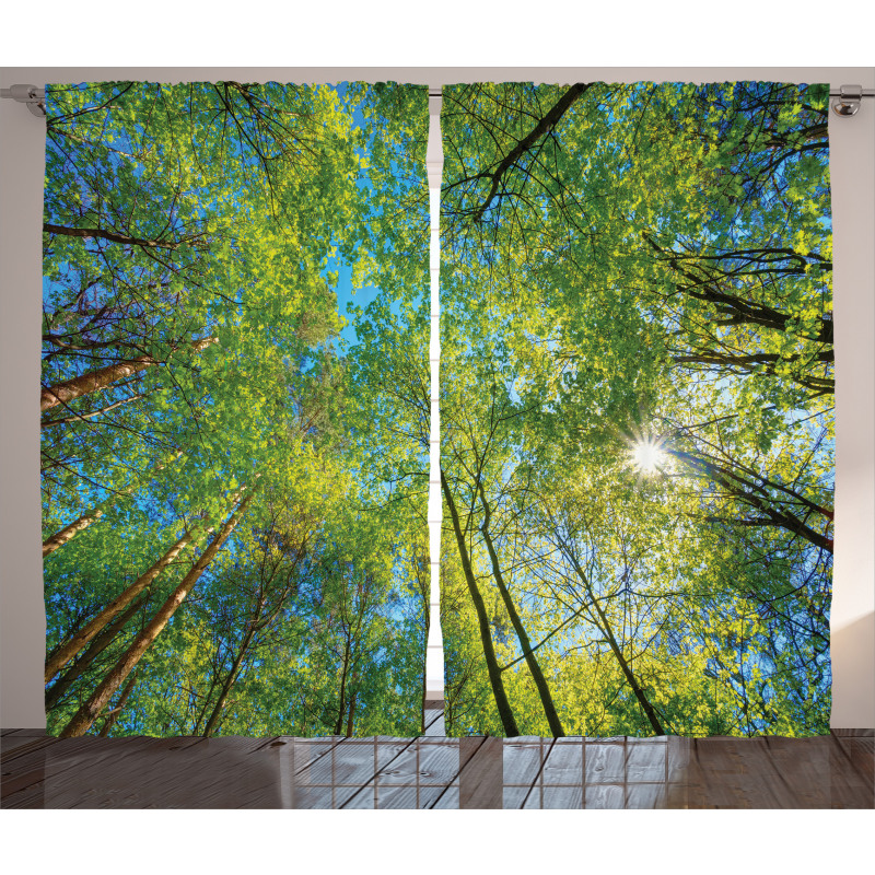 Willow Flora in Nature Curtain